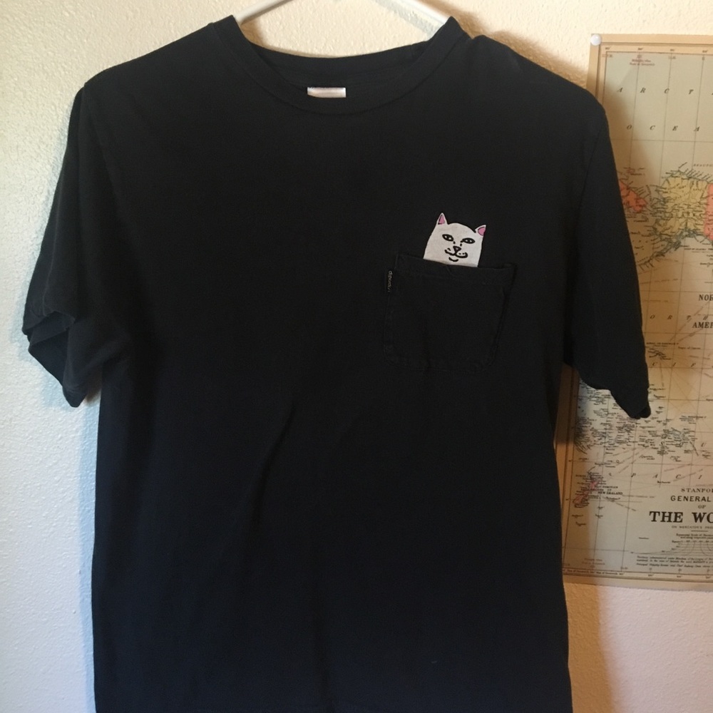 Ripndip Cat Flipping Off Tee